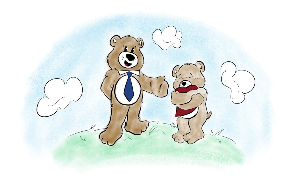 stuffed teddy bear illustration